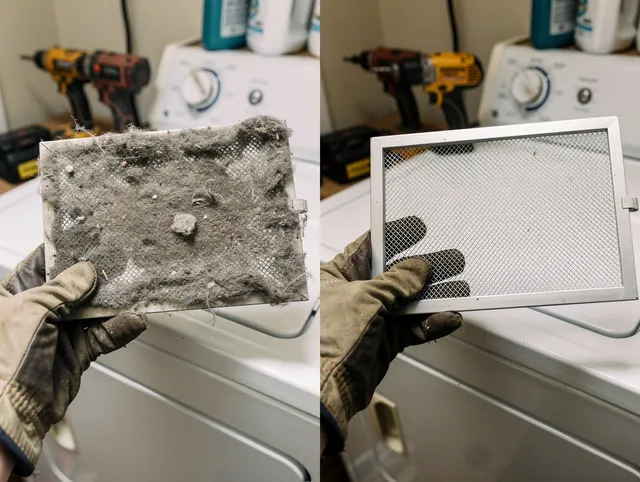 Professional lint trap cleaning by Grand Terrace Dryer Vent Cleaning in Grand Terrace