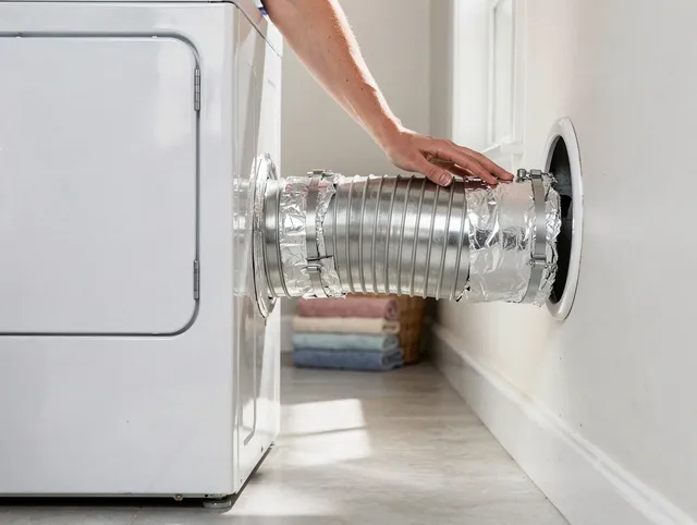 Professional dryer vent hose installation by Grand Terrace Dryer Vent Cleaning in Grand Terrace