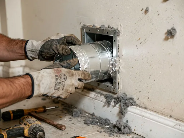 Professional dryer vent repair and installation by Grand Terrace Dryer Vent Cleaning in Grand Terrace